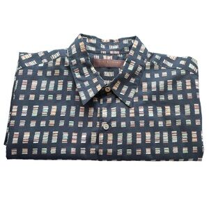 Tori Richard Vintage 100% Cotton Lawn Hawaiian Camp Short Sleeve Shirt in Large